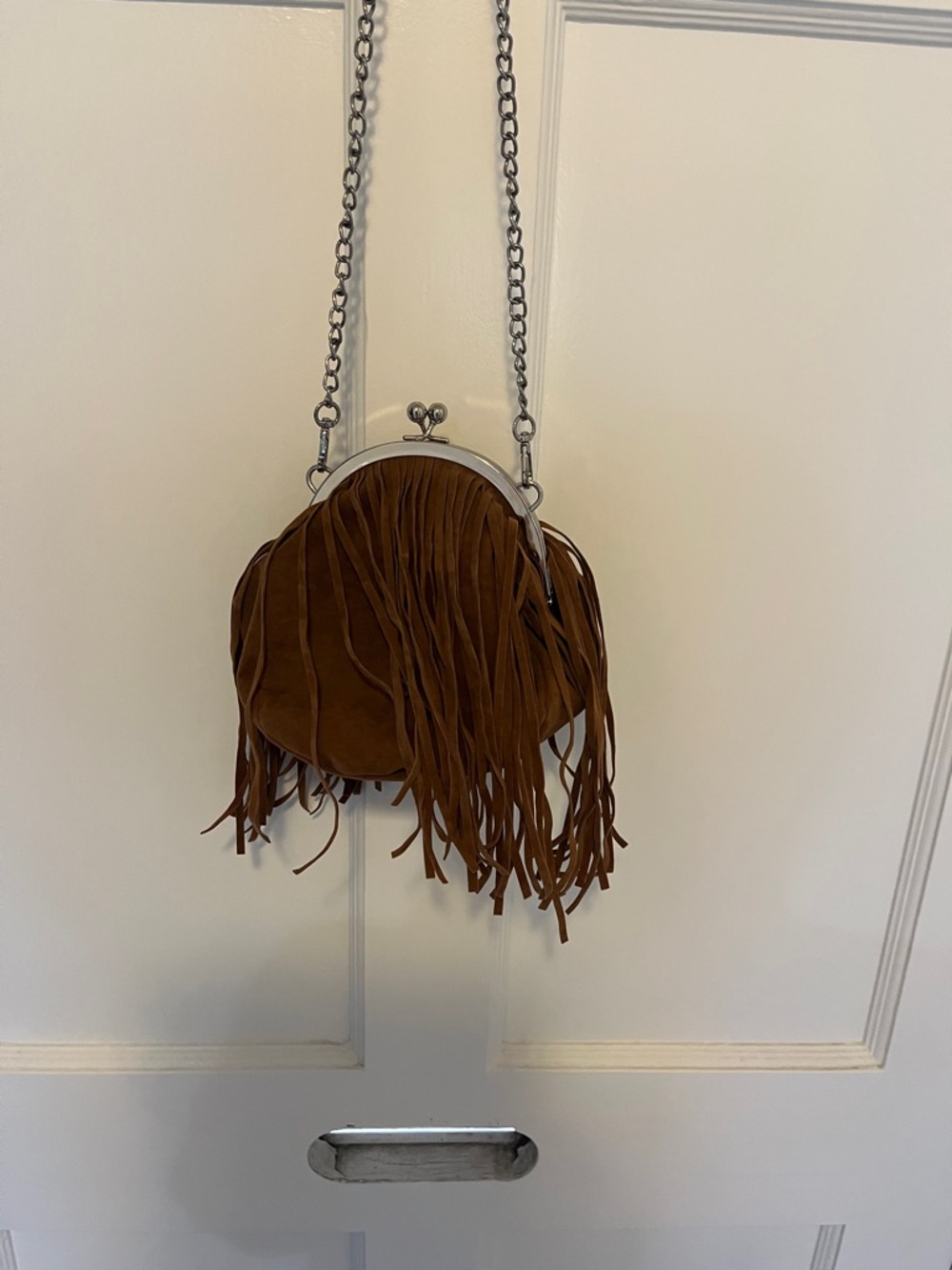 Fringe Crossbody Bag - Brown